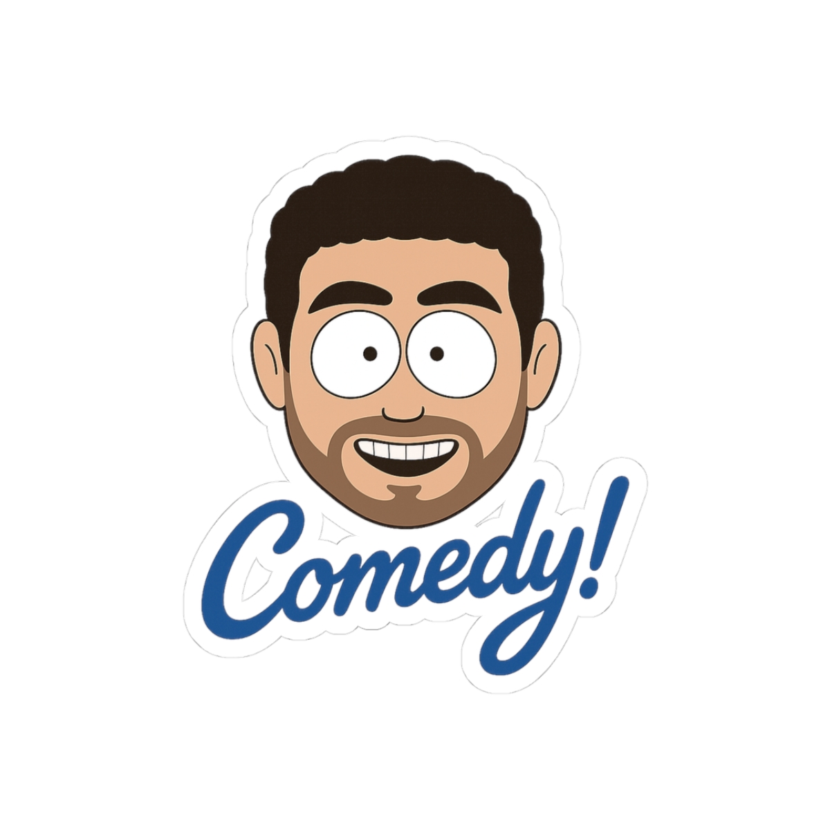 If Mark Normand Was a South Park Character (Black) Sticker