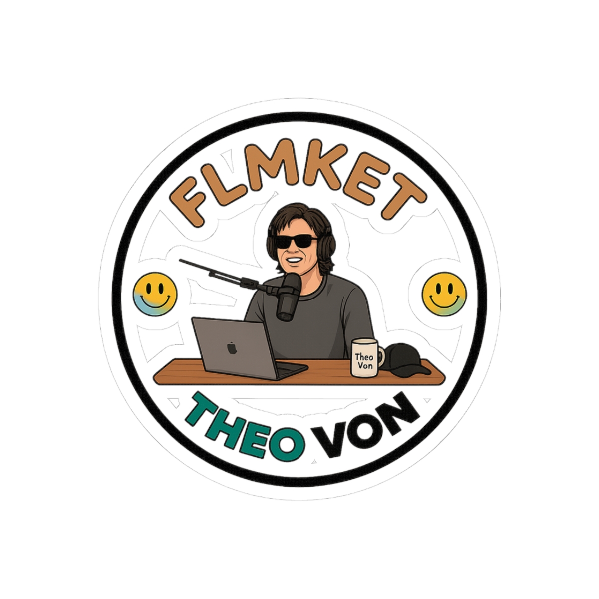 Flmket Theo Von Sticker