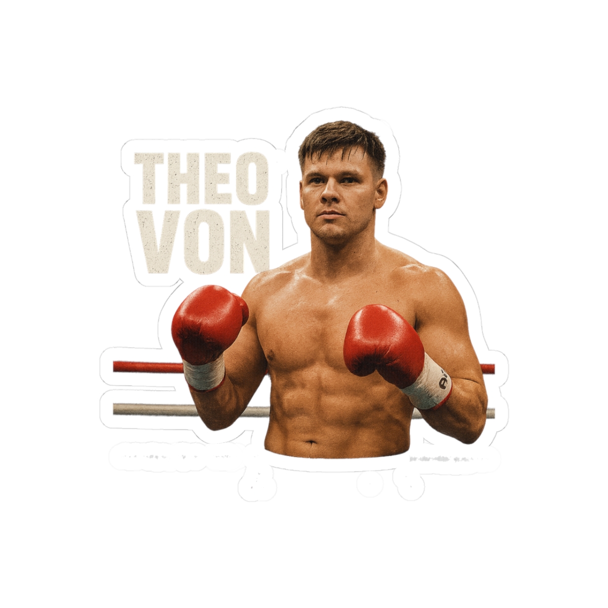 Theo Von Artwork Boxer Sticker