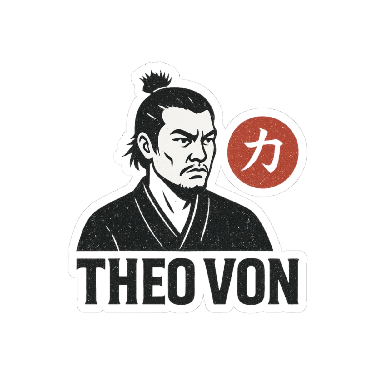 Theo Von Artwork Japanese Sticker