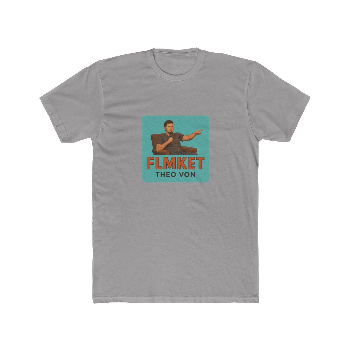 Item preview, FLMKET Theo Von - Square, Light Turquoise designed and sold by savcat15.