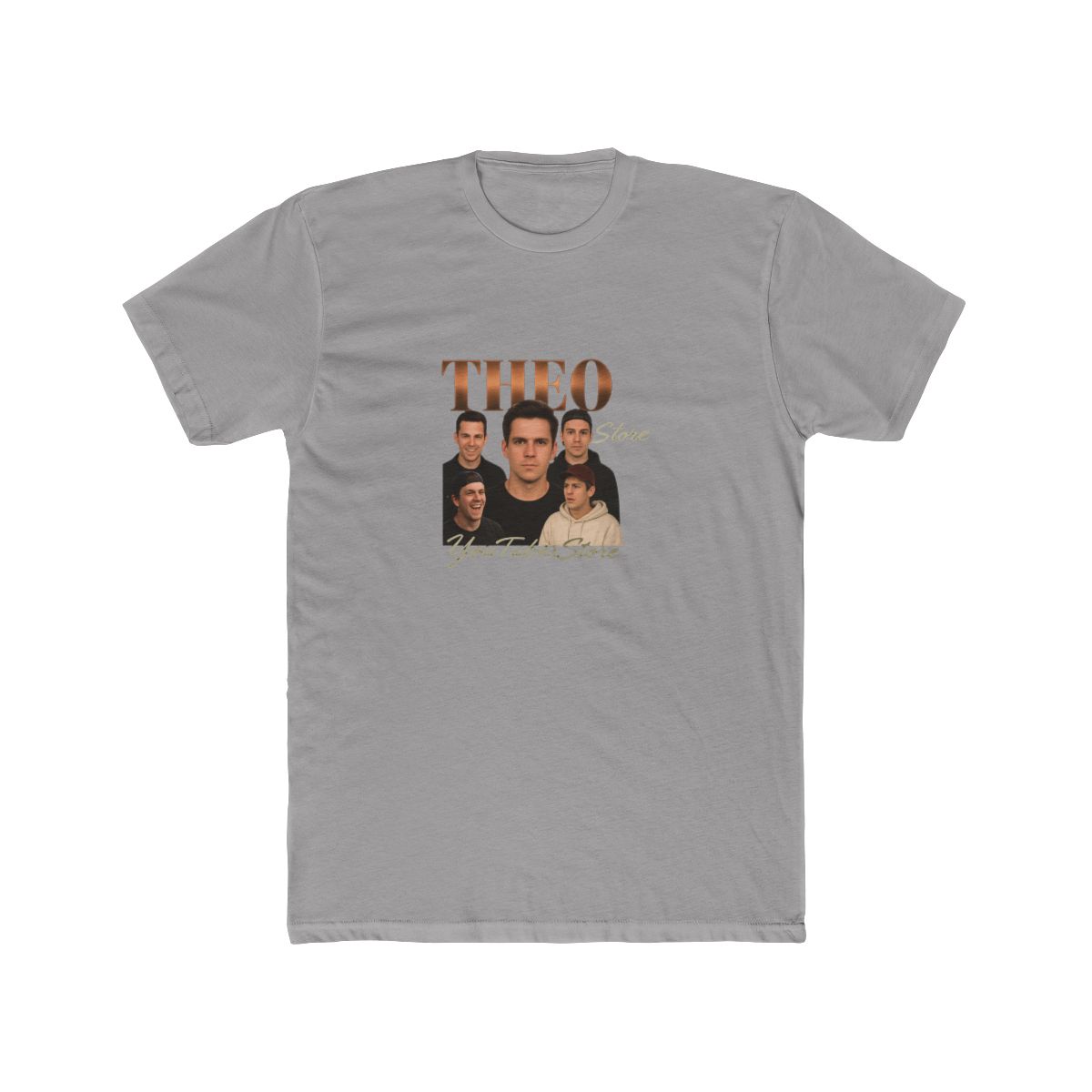 Theo Von Gold Pose Collage Podcast Comedy T-Shirt