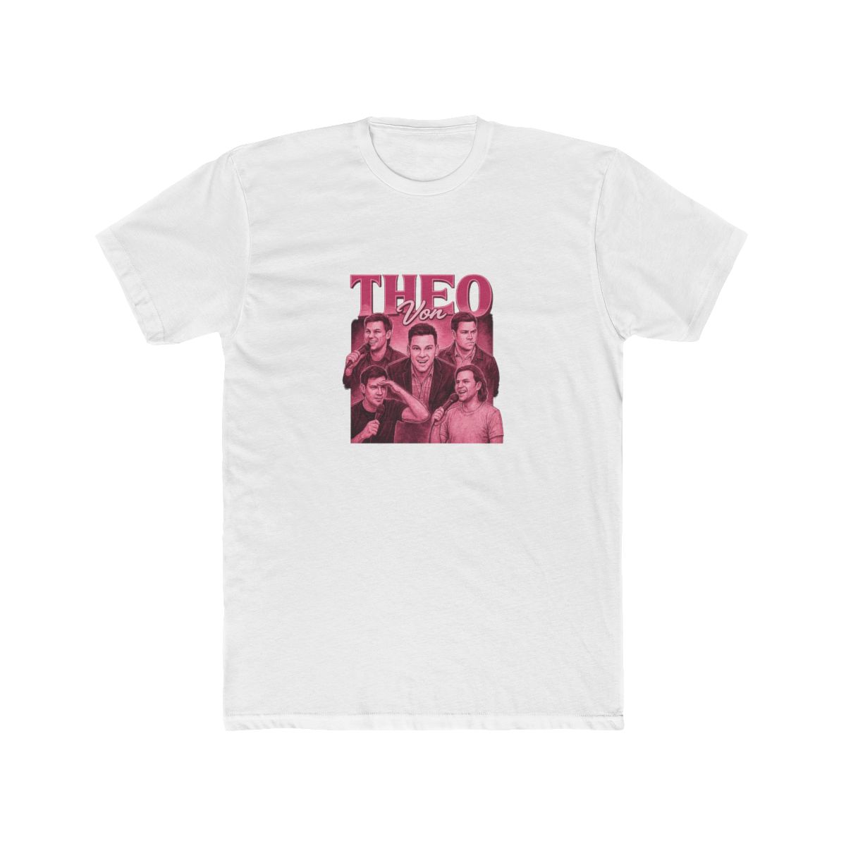 Theo Von Pink Mic Frenzy Comedy Podcast Standup T-Shirt
