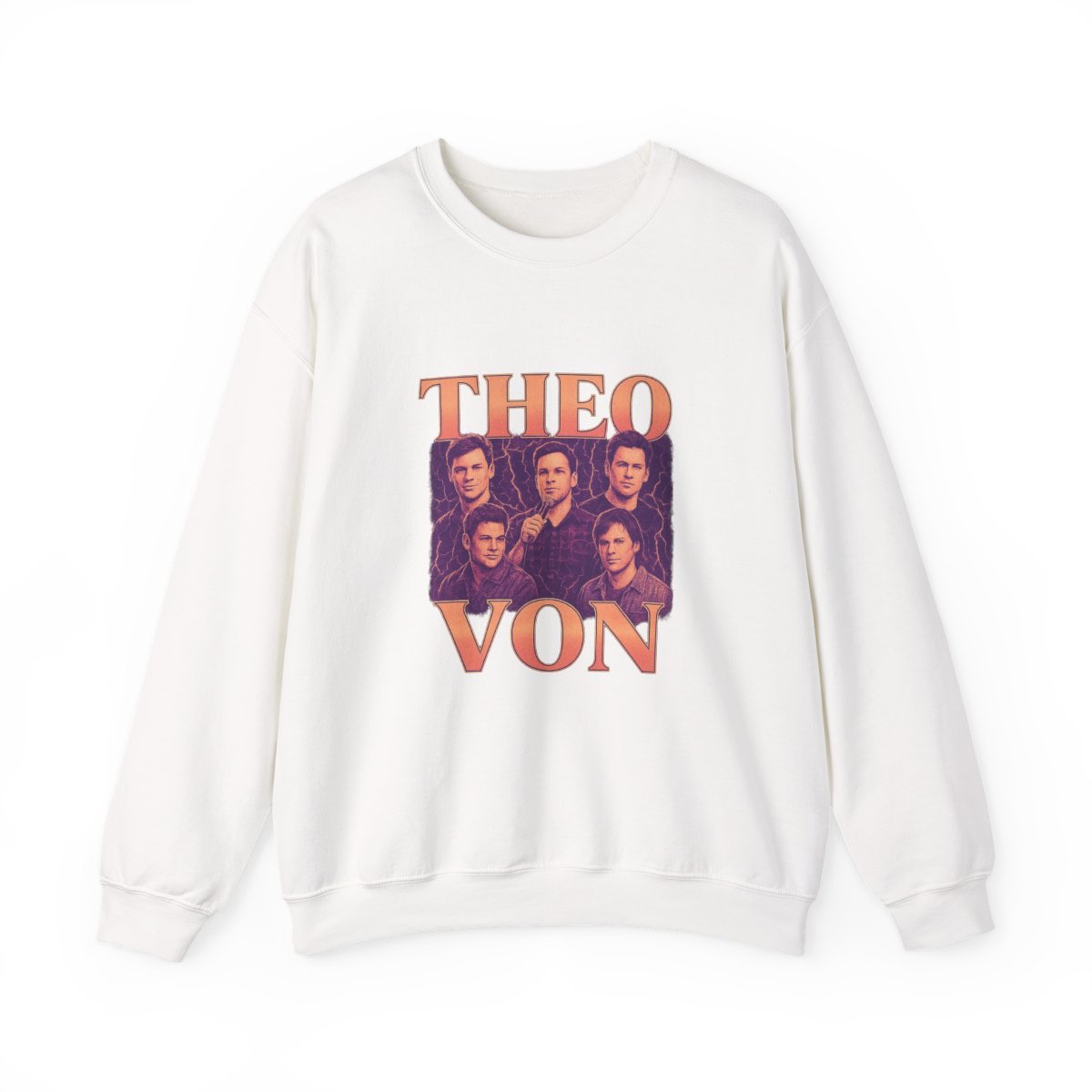 Theo Von Retro Lightning Crew Comedy Sweatshirt