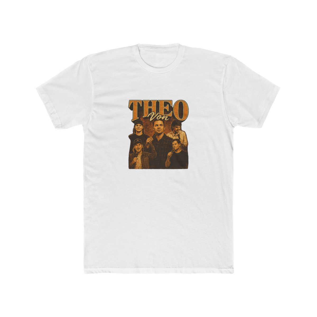 Theo Von Distressed Poses Comedy Podcast T-Shirt