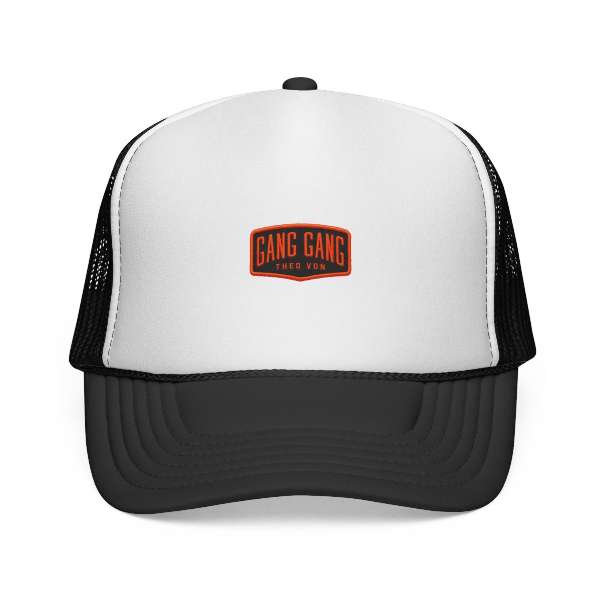 Gang Gang Orange Camo Mesh Trucker Hat