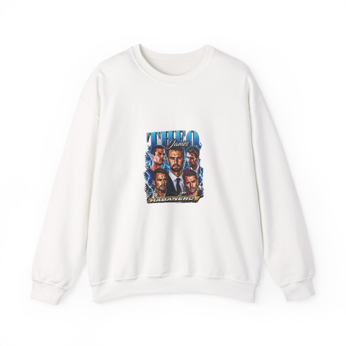 Theo James Habanero Faces Crewneck