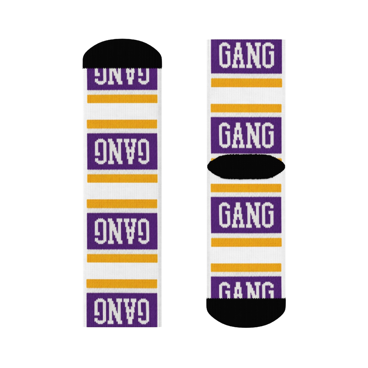 Gang Gang Socks Purple/Gold