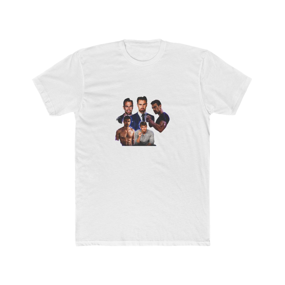 Theo James South Korea Face Graphic T-Shirt